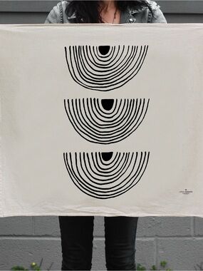 West Elm Little Korboose Minimalist Cotton Flour Sack Tea Towel